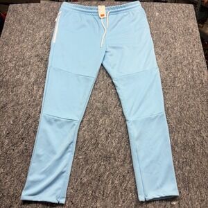 True Born Mens 3XL Light Blue Jogger Sweatpants Zipper Pockets Ankle Zip NWT